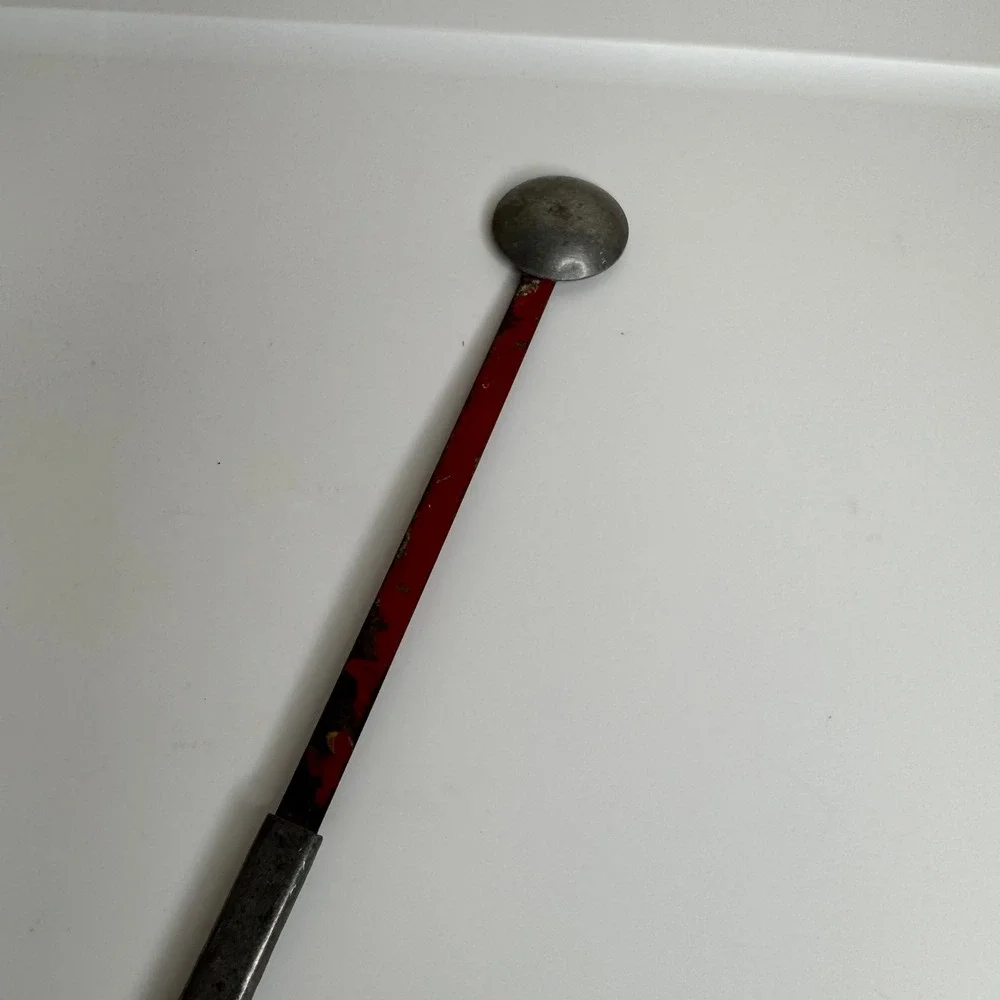 Antique Ice Thumper Breaker Red Primitive Kitchen Tool 10.5